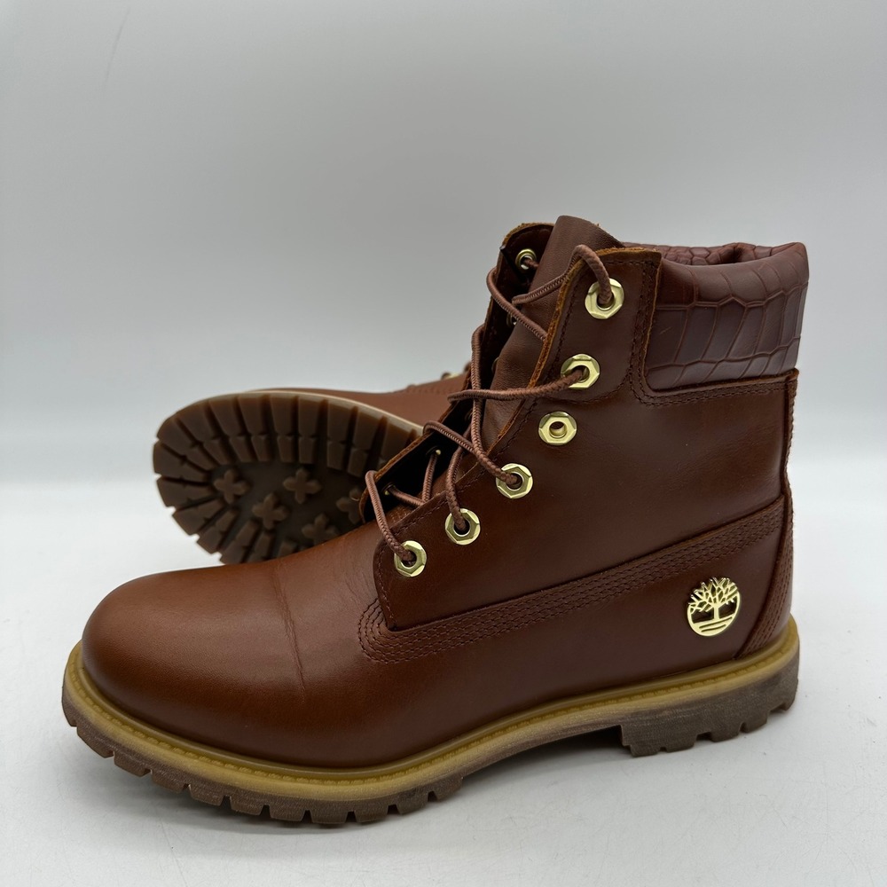 Timberland A2GX7 Womens 9.5 Safari Crocodile 6-Inch Premium Waterproof Boot K43 - Picture 5 of 12